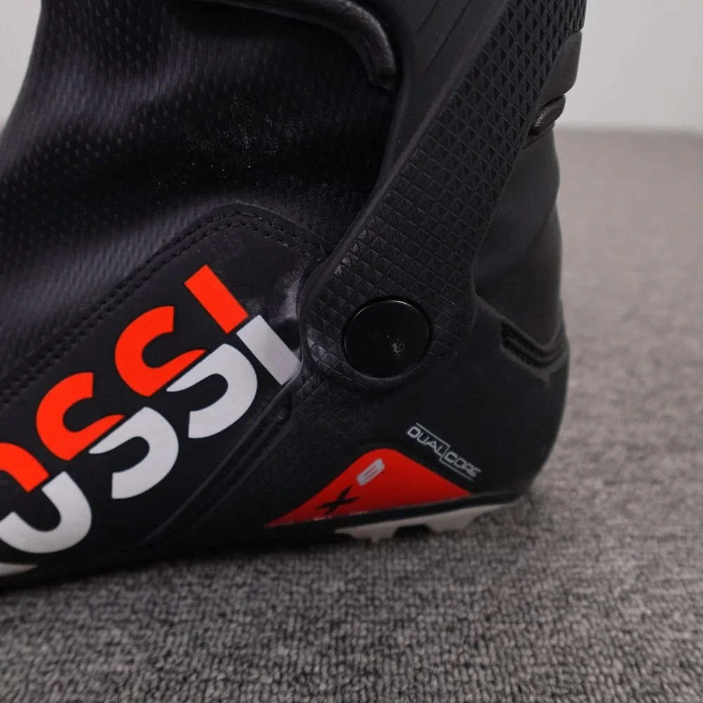 Rossignol SC Nordic Ski Boots Mens 12 EU46 Black Win Therm Lugged Sole Dual Core